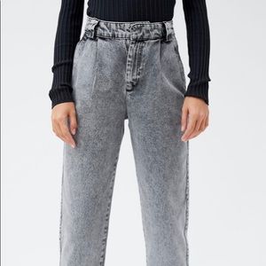 light grey urban outfitters straight leg jeans